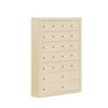 Salsbury Industries Salsbury 19075-24SSK Cell Phone Storage Locker 7 Door High Unit - 5 Inch Deep Compartments - 20 A Doors And 4 B Doors - Sandstone - Surface Mounted - Master Keyed Locks 19075-24SSK